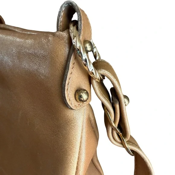 MISS TONY LAMA Genuine Leather Shoulder Bag / Boho Artisan Purse - Picture 7 of 10